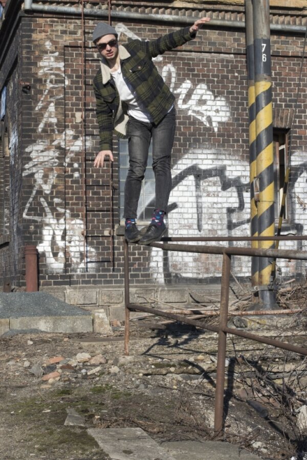 František Fekete &amp; Svetlana Spirina from series Balancing Situations, performance, 2017